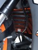 Kryt chladiče R&G Racing pro KTM 390 Duke a RC 125/200, oranžový